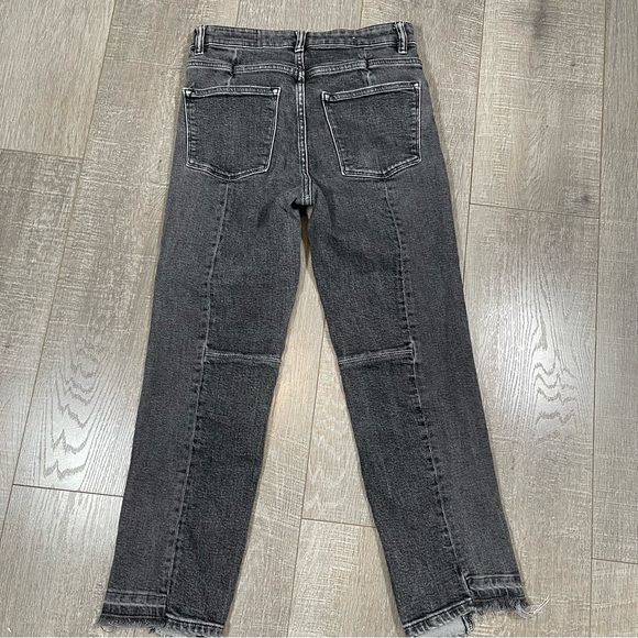 Allsaints Women’s Kim Twotone Jeans Size 26 Black - Picture 4 of 5